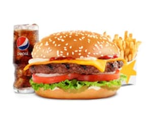Combo, Chargrilled Burgers, Hardees, Famous Star Combo